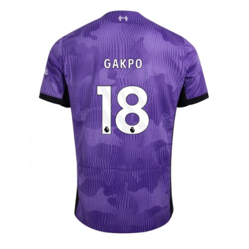 Moški Nogometni dresi Liverpool Cody Gakpo #18 Tretji 2023-24 Kratek Rokav